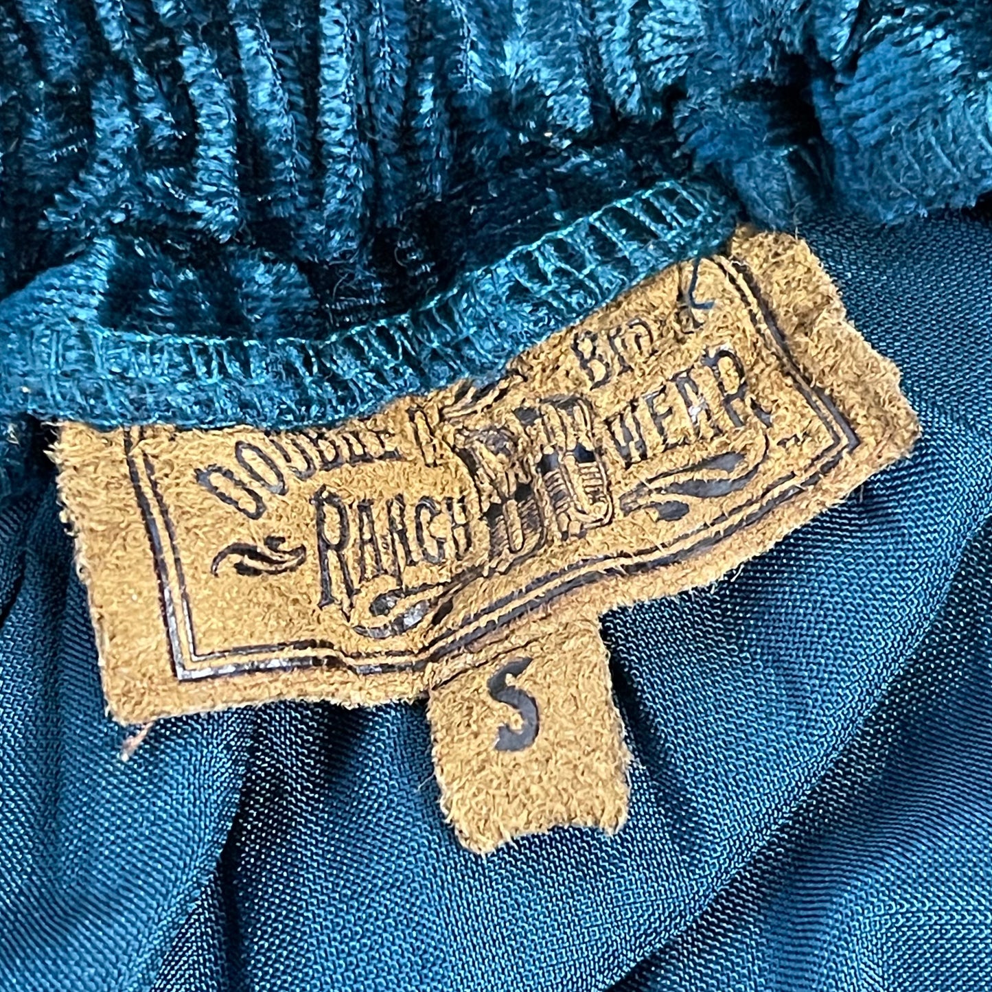 Vintage Double D Ranch Wear Crushed Velvet Broom Skirt