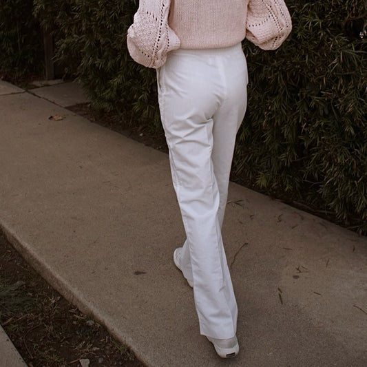 Vintage Givenchy Sport Highwaisted Pants in White 70’s 80’s - SHOP EZRA