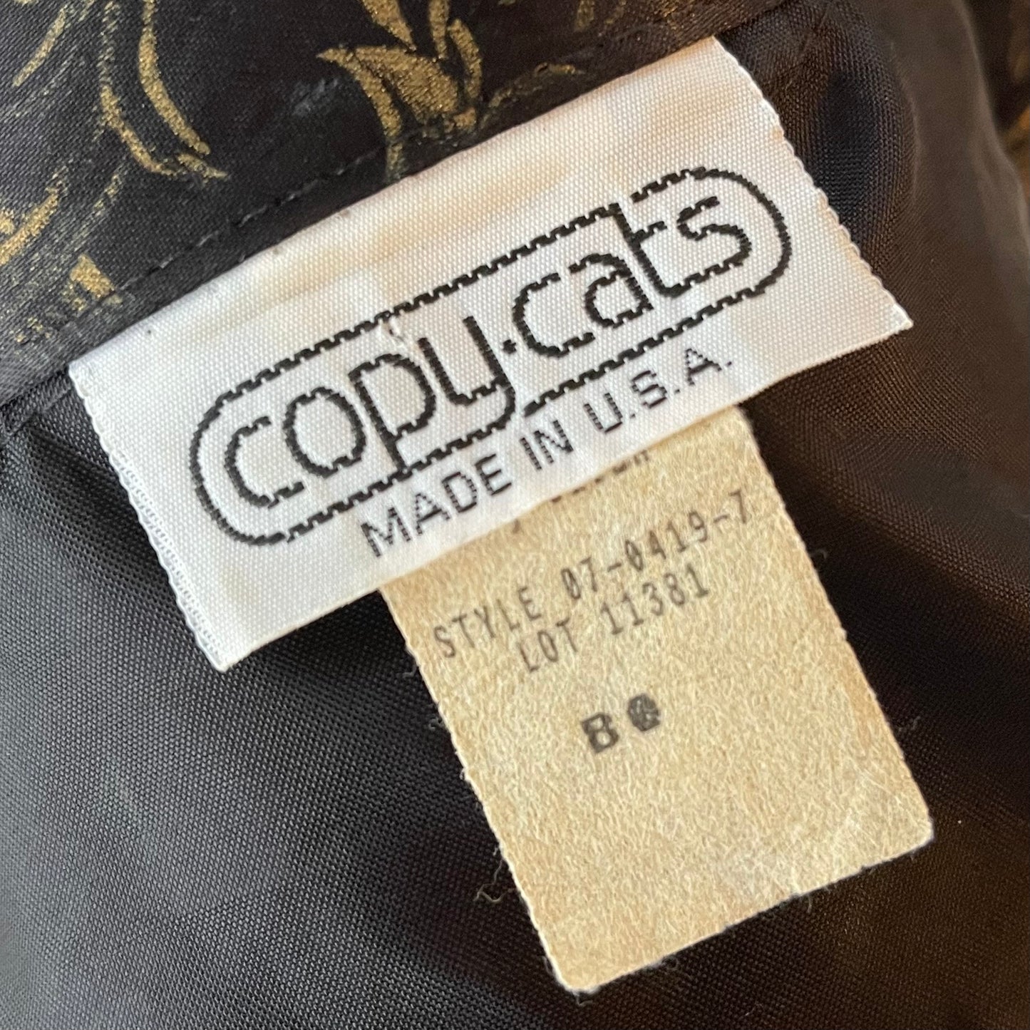 Vintage Satin Oversized Top by Copy Cats 80’s
