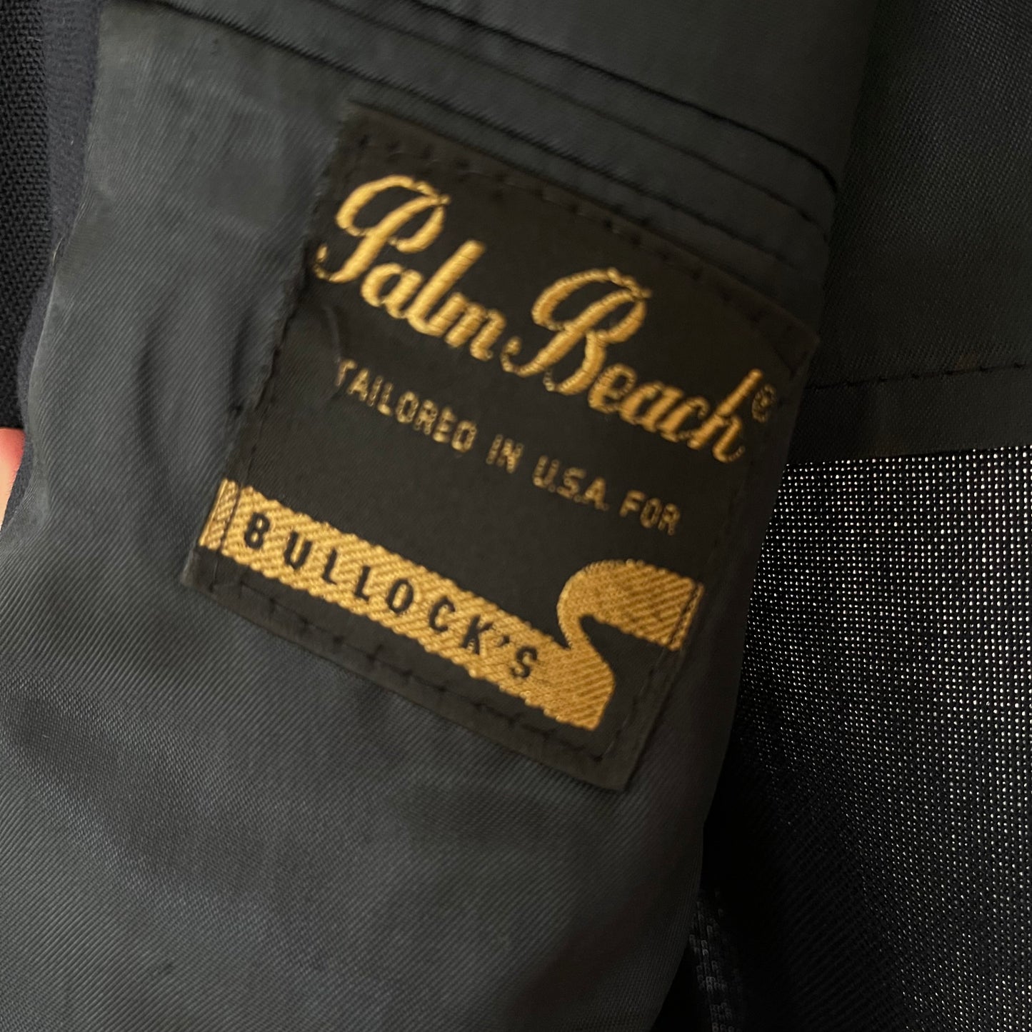 Vintage Oversized Wool Linen Blazer by Bullock’s Palm Beach 80’s