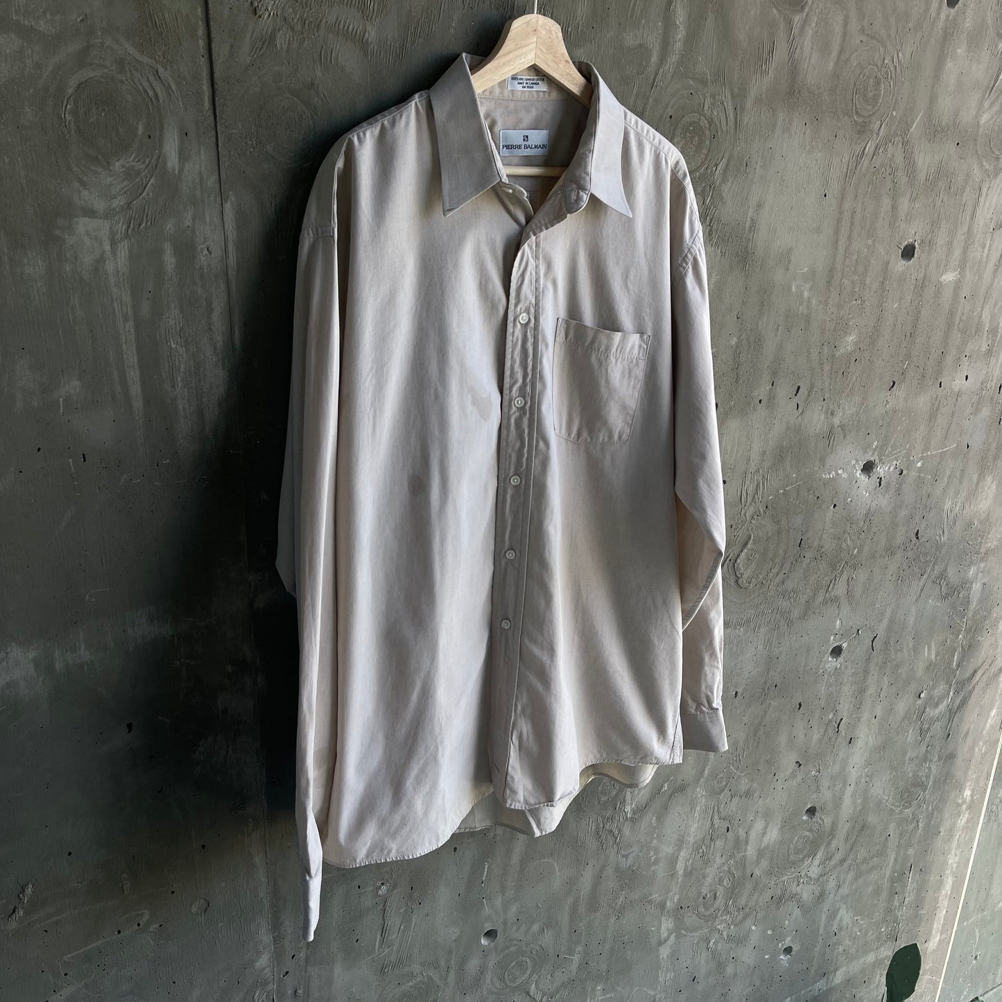 Vintage Pierre Balmain Button-Up Shirt Dress