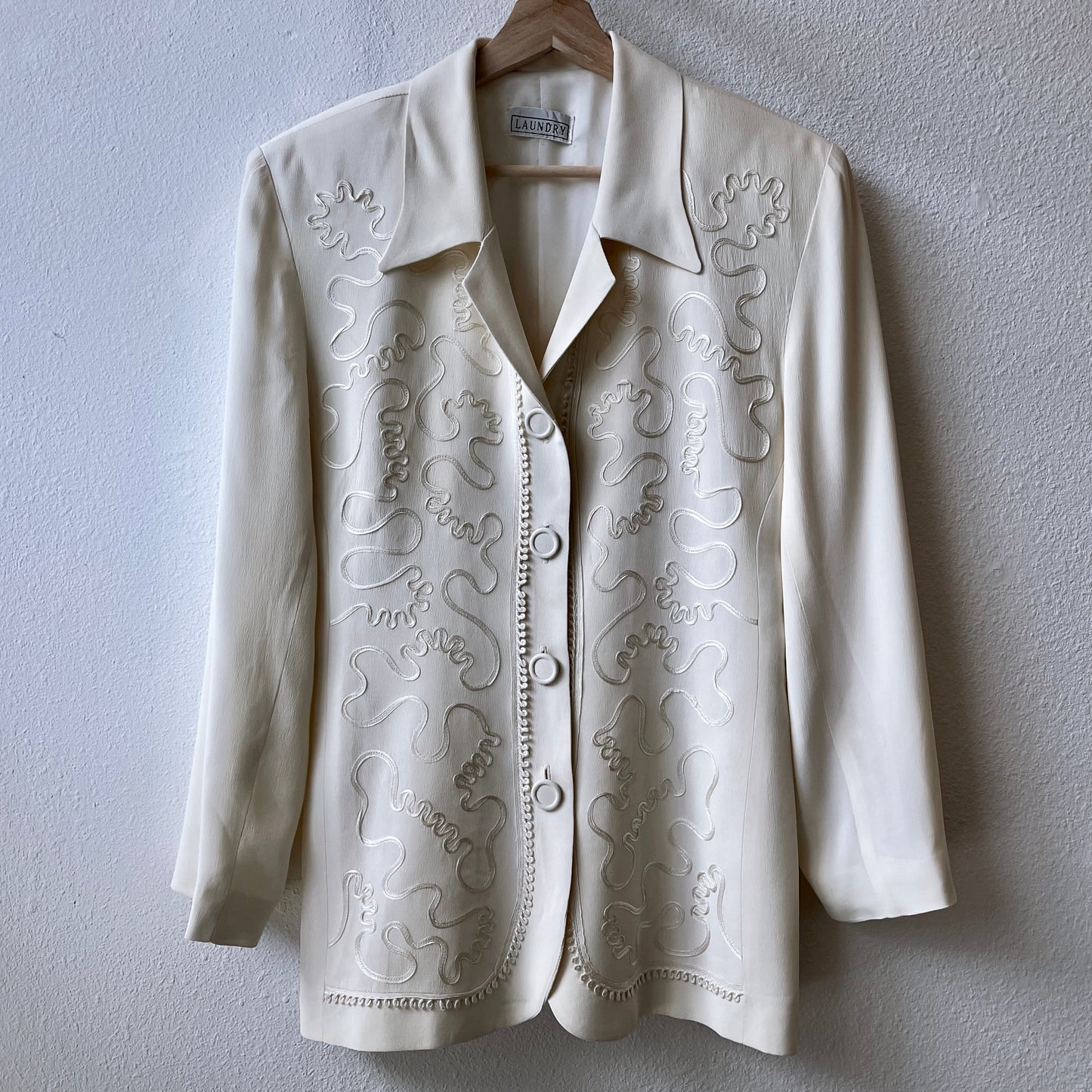 Vintage Laundry Embroidered Blazer Jacket