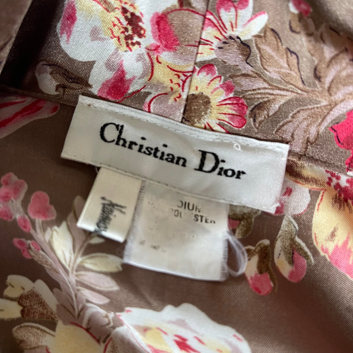 Vintage 80’s Christian Dior Floral Robe Kimono