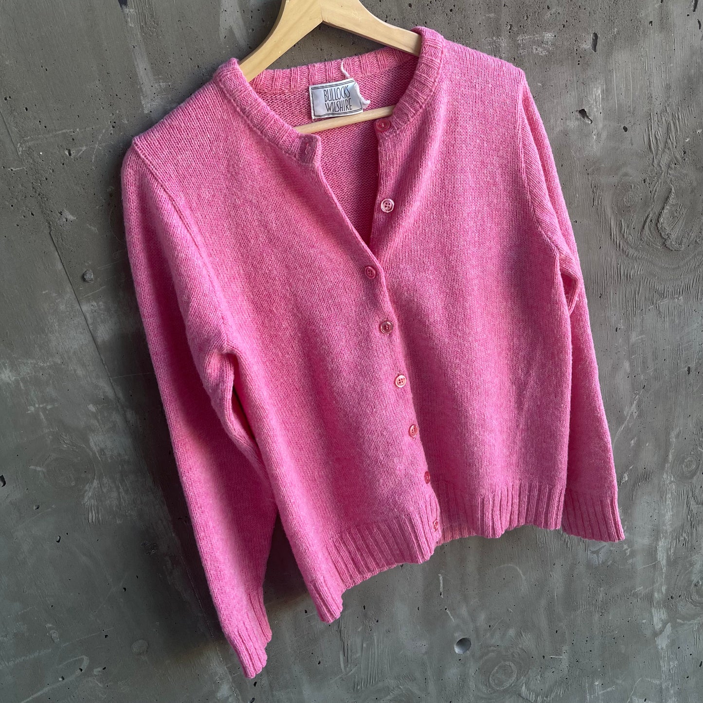 Vintage 60’s Bullocks Wilshire Pink Cardigan