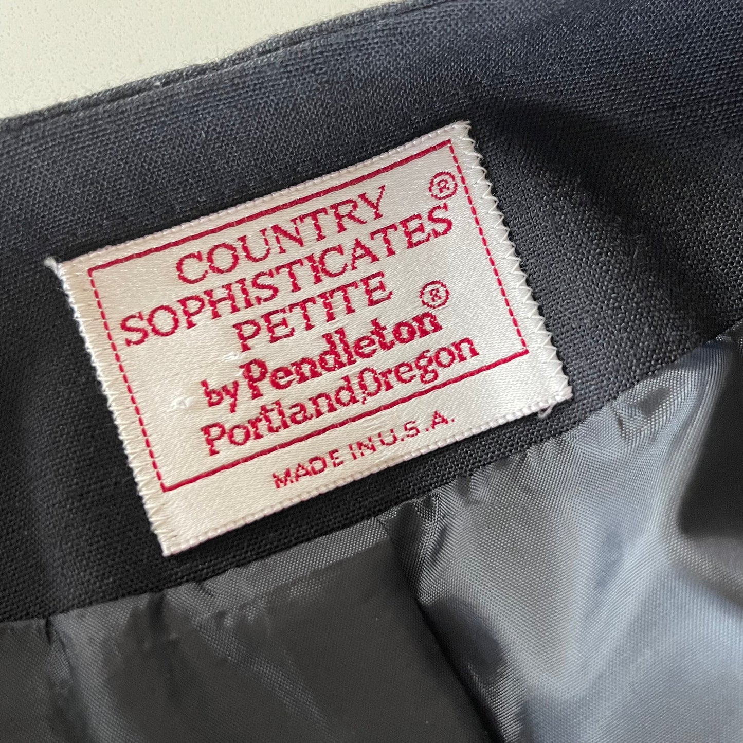 Vintage 70’s Country Sophisticates by Pendleton Jacket in Black