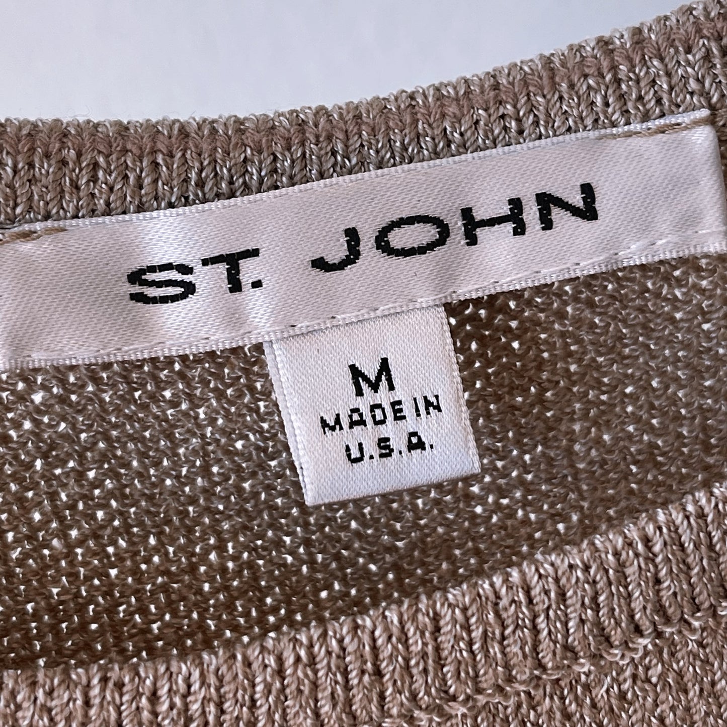 Vintage St. John Knit Top in Tan