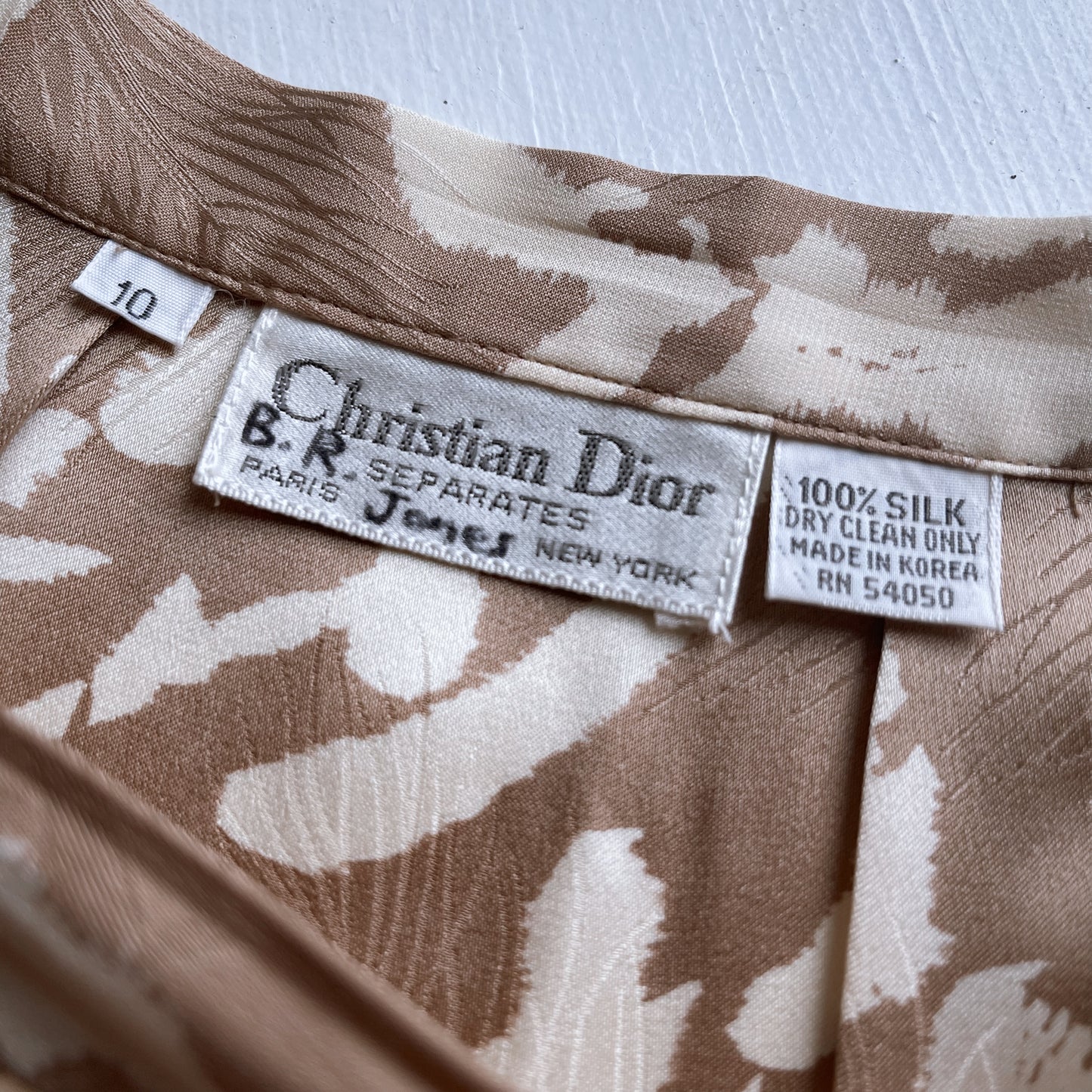 Vintage Christian Dior Silk Skirt