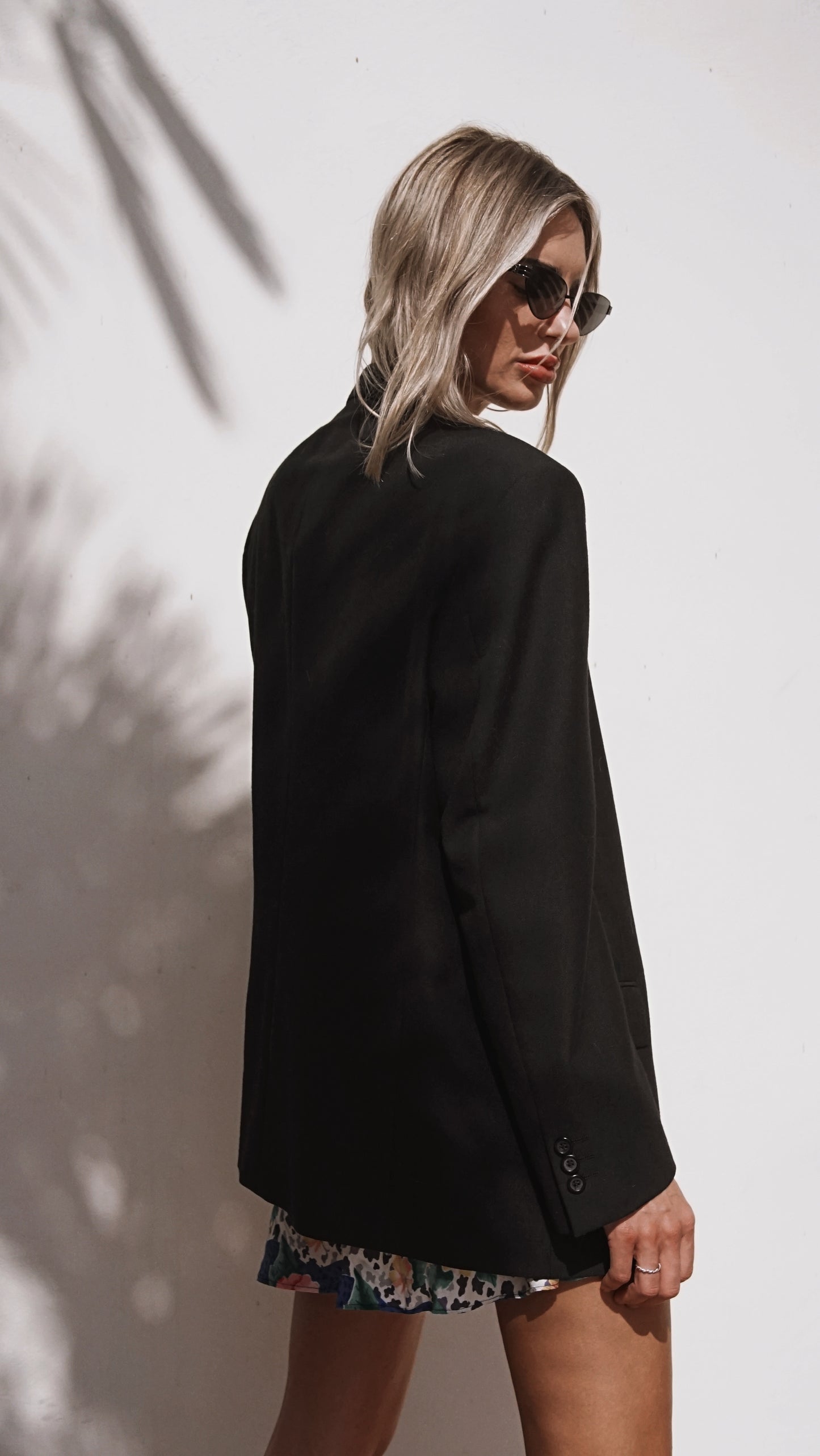 Vintage 90’s Emanuel Ungaro Wool Blazer in Black