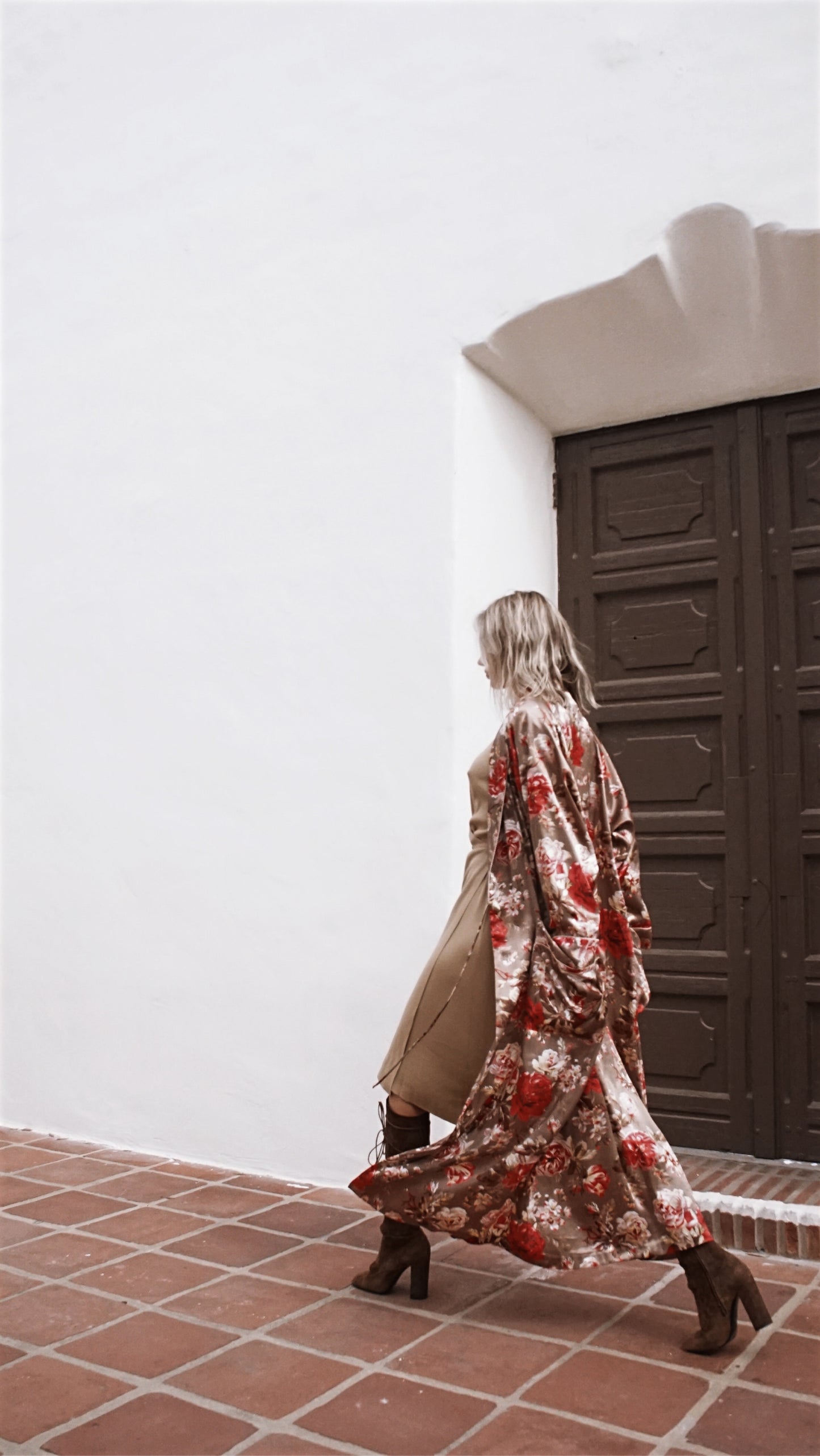 Vintage 80’s Christian Dior Floral Robe Kimono