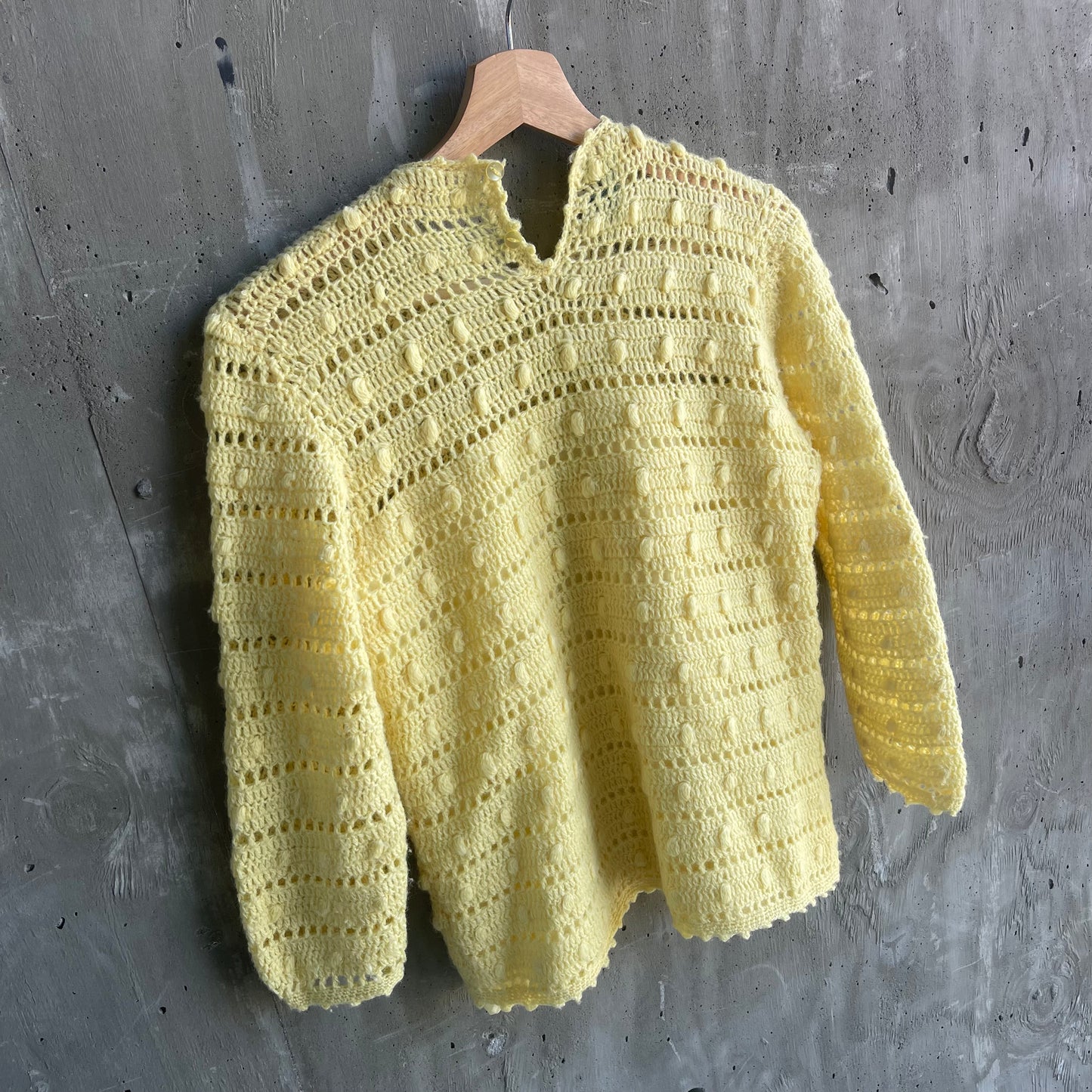 Vintage 60’s Crochet Wool Knit Top