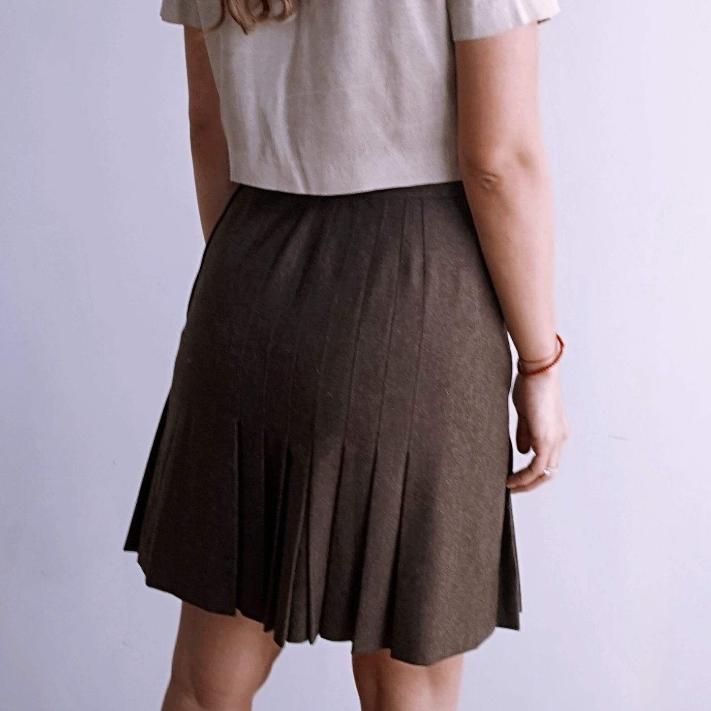 Vintage Chanel Wool Pleated Skirt 80’s