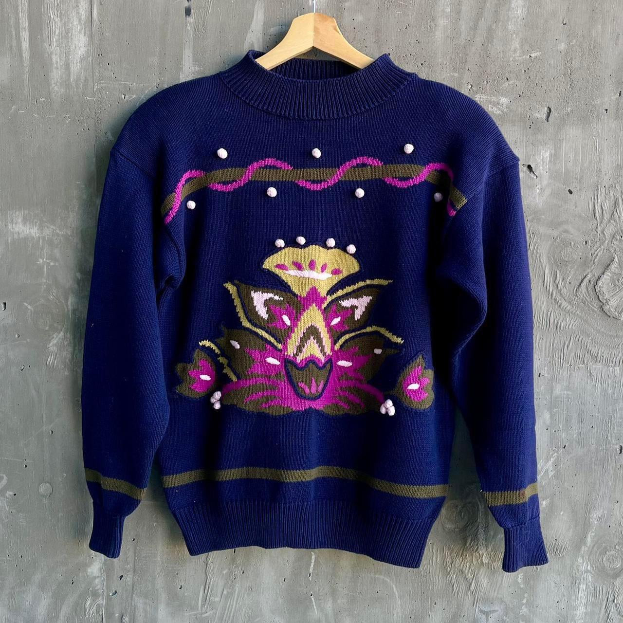 Vintage 80’s Izod Hand Knit Sweater - SHOP EZRA