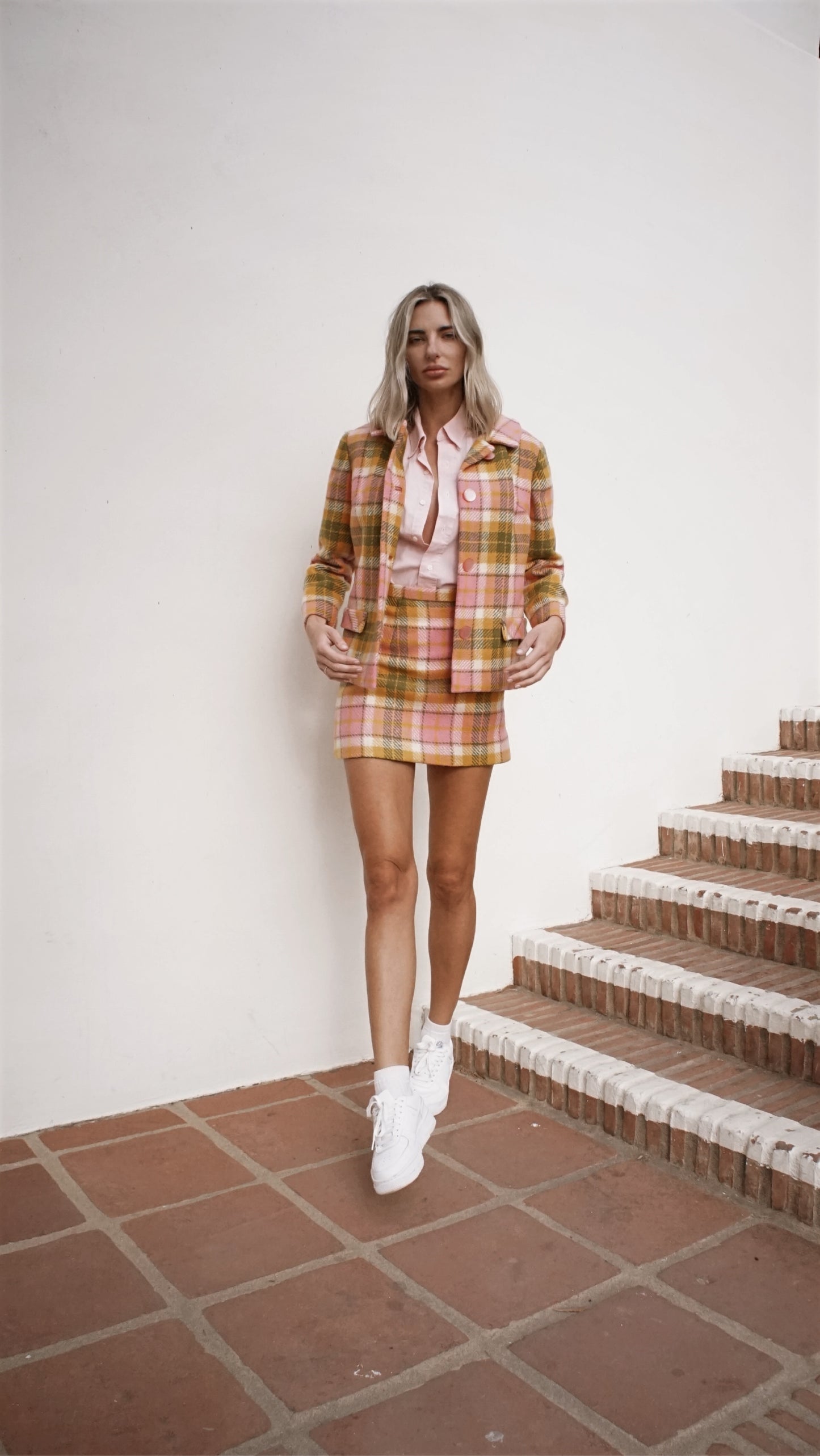 Vintage 70’s Handmade Wools Skirt Suit Set