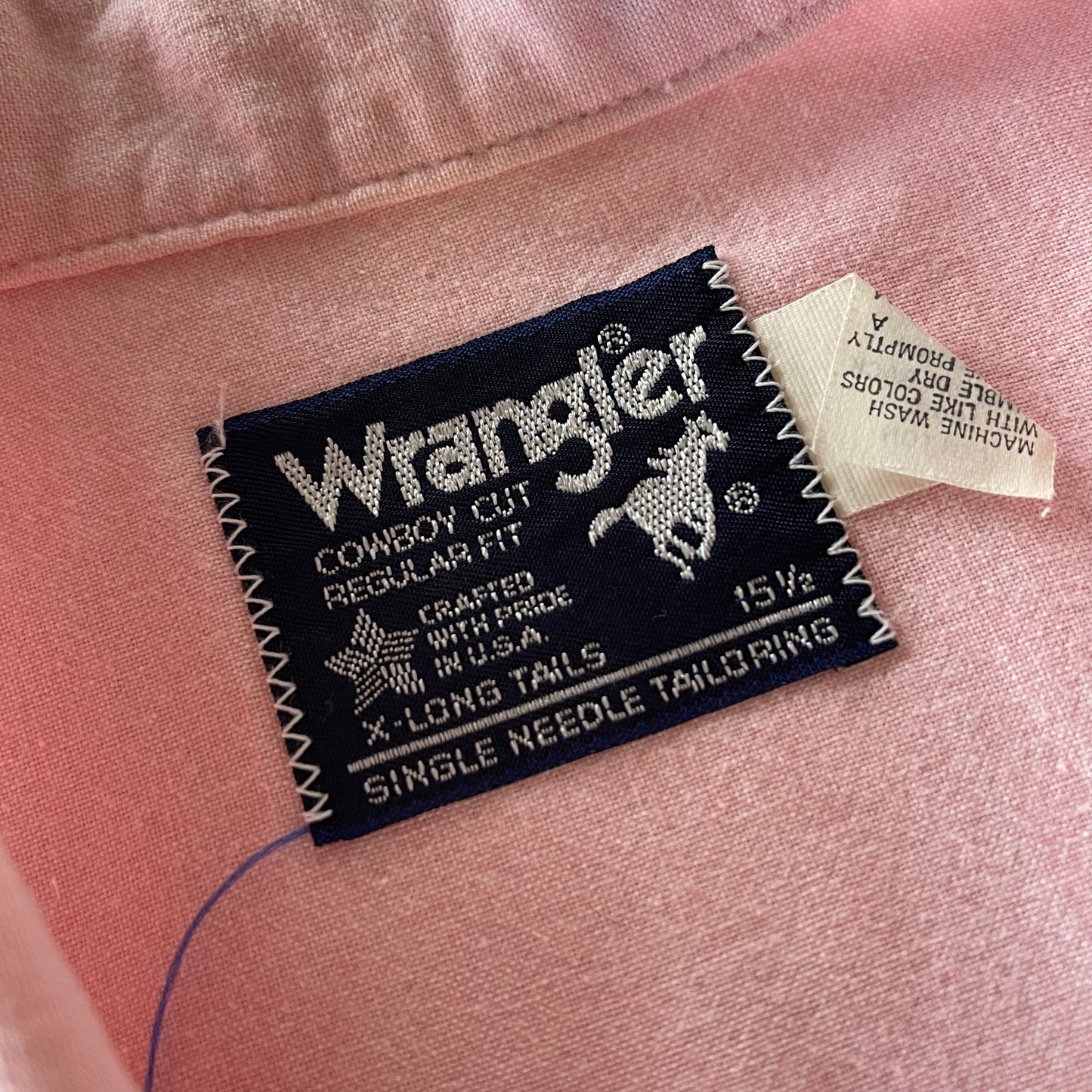 Vintage 80’s Wrangler Cowboy Cut Top in Pink
