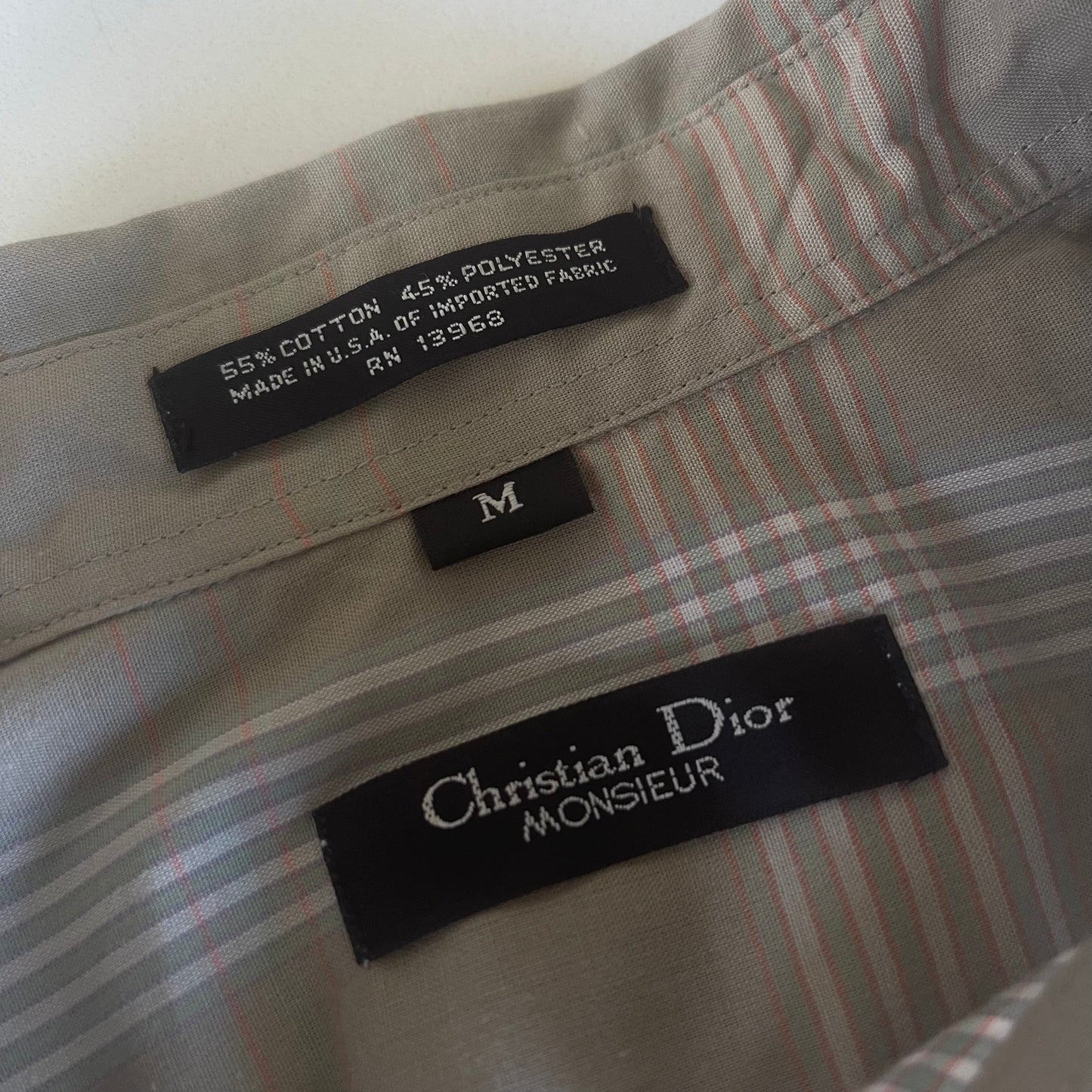 Vintage Christian Dior Short Sleeve Button-zip